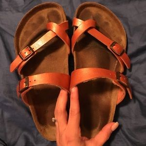 Ladies Burnt Orange Mayari Birkenstock Sandals